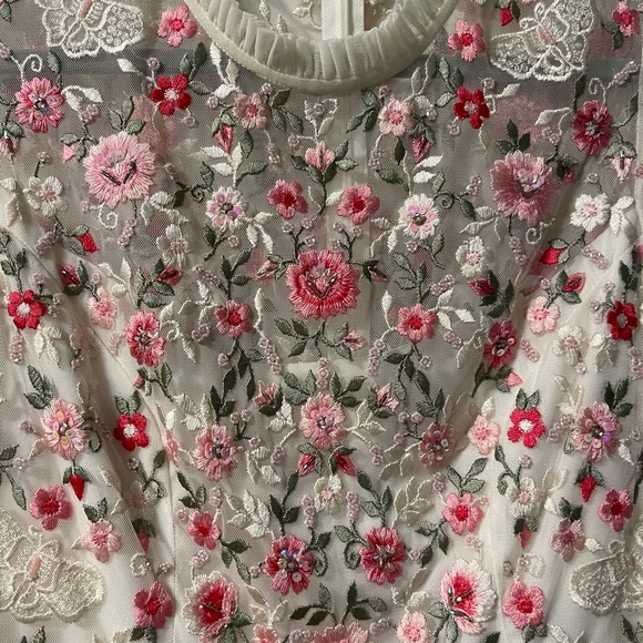 NWT Needle & Thread Butterfly Meadow Dress in Moonshine White. Size US 6. - Picture 7 of 9